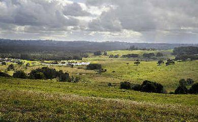 New start: The 80-hectare Pacific Pines Estate site at Lennox Head, viewed from North Creek Road. Reports have emerged the stalled development may be back in track, with plans to complete the project, which went into receivership in 2008.