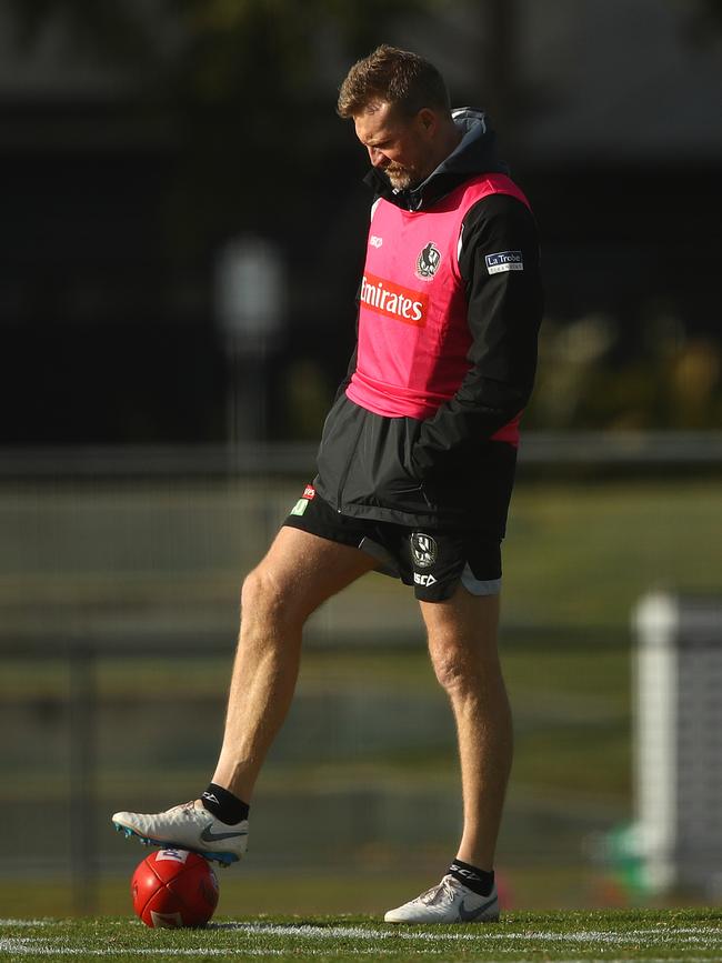 Magpies coach Nathan Buckley