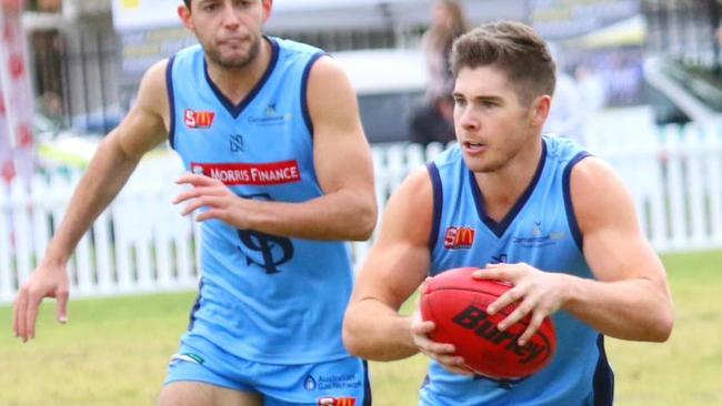 Blake Kennedy in action for Sturt. Kennedy has had little to do with football since giving the game away and experiencing prolonged concussion symptoms. Picture: Supplied