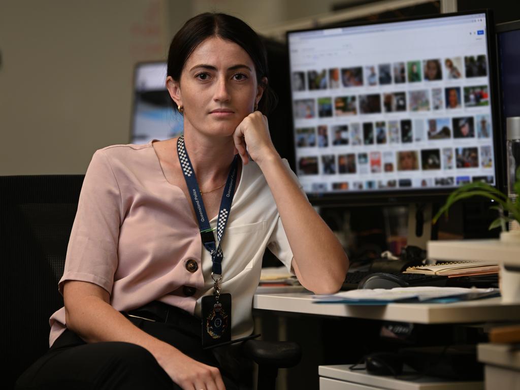 Detective Senior Constable Meagan Kilpatrick of the Queensland Cyber Crime Unit. Picture: Lyndon Mechielsen