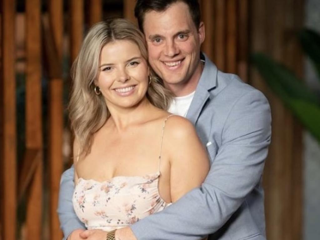 Olivia Frazer and Jackson Lonie on Married At First Sight 2022 Picture: Channel 9