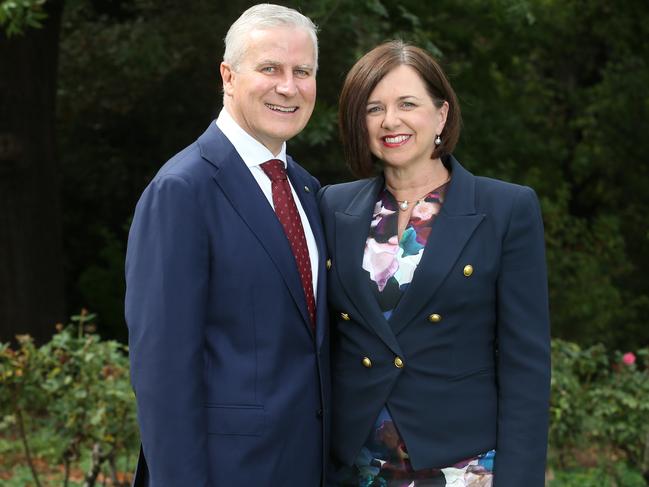 Actual Deputy Prime Minister Michael McCormack with his wife Catherine. Picture Kym Smith