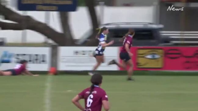 Pacy Tigers winger Leilani Hills showing her wheels in round five ...