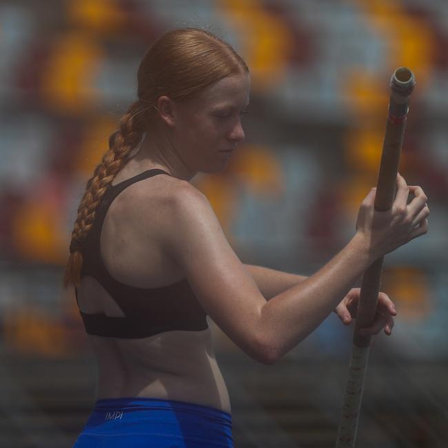 Action from the Queensland Athletics track and field championships at QSAC on Saturday March 15, 2025. Picture: Stephen Archer.