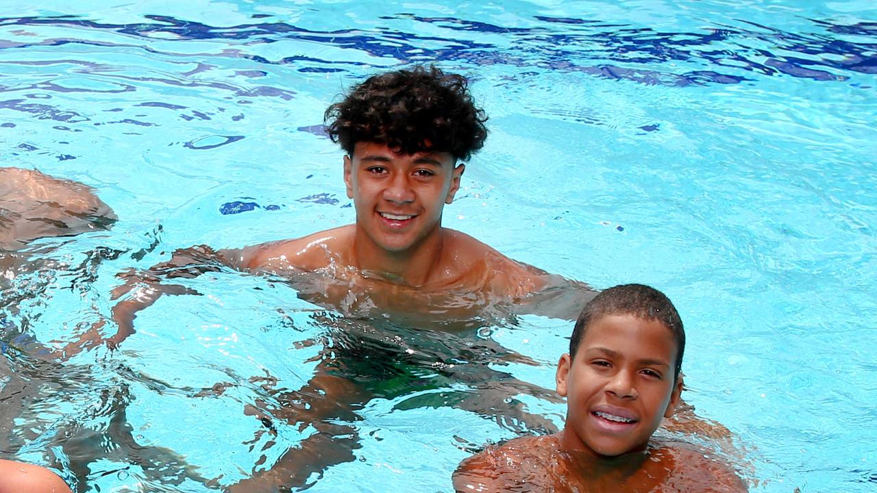 Taoso Taoso, middle, is a water polo young gun.