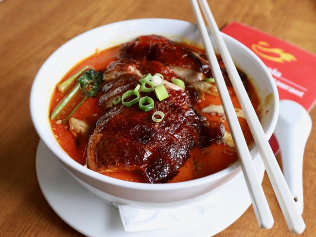 EAT STREET + Lilyfield - Malaysia Small Chilli Restaurant - Laksa with crispy duck and greens, photo - Jenifer Jagielski