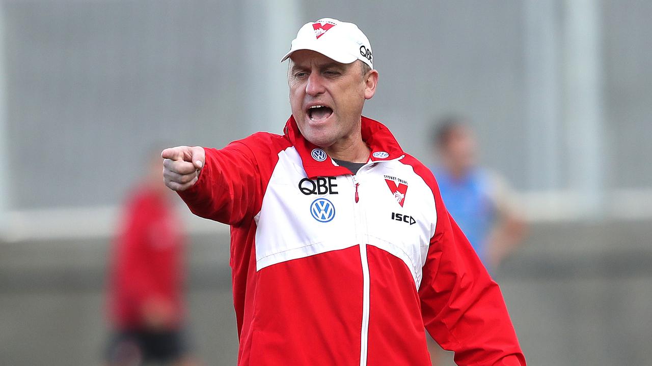 Sydney coach John Longmire … but for how much longer? Picture: Phil Hillyard