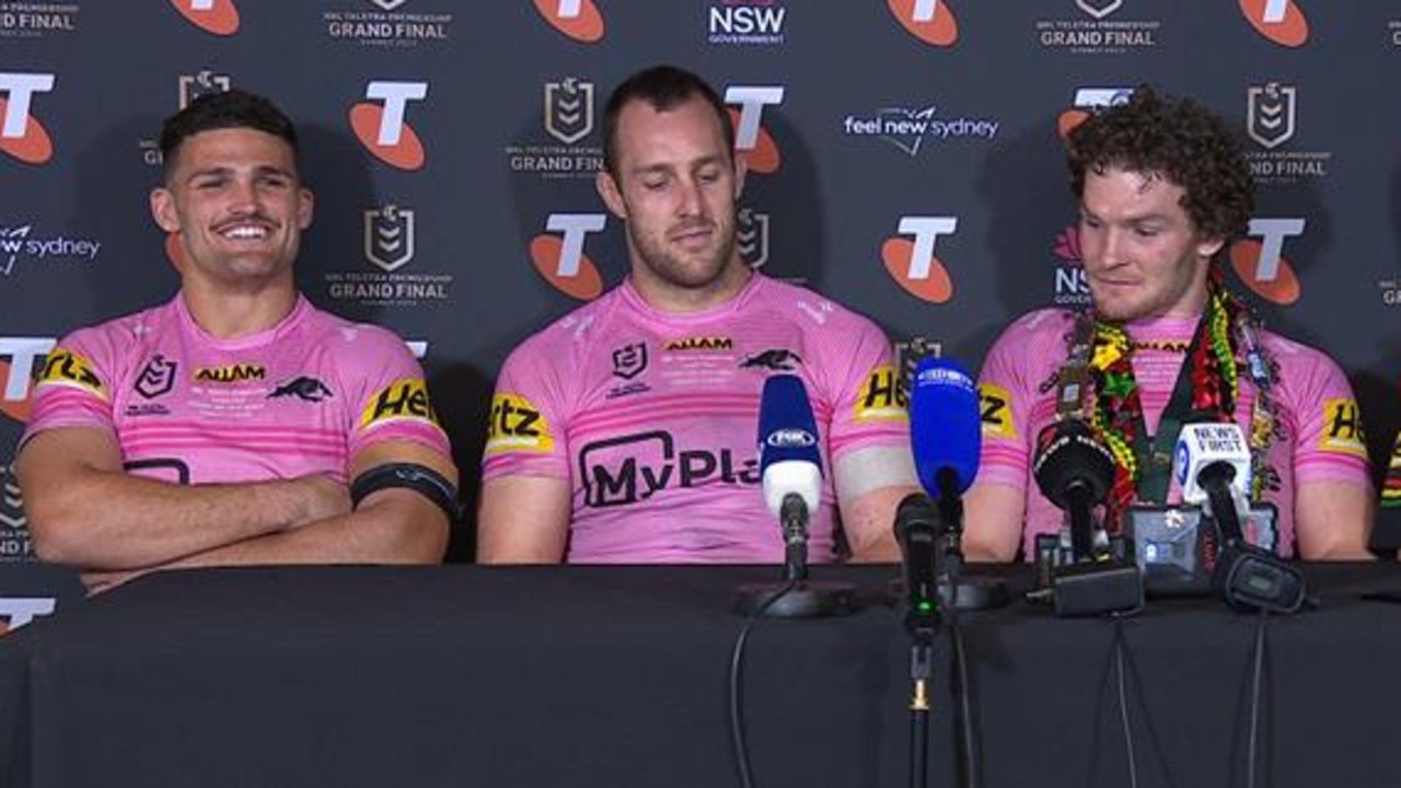 Nathan Cleary during post match presser