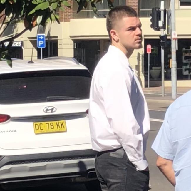 Jordan Parian 19, of Carlingford, outside Manly Local Court on Thursday, where he was sentenced to 18 months home detention. Picture: Manly Daily