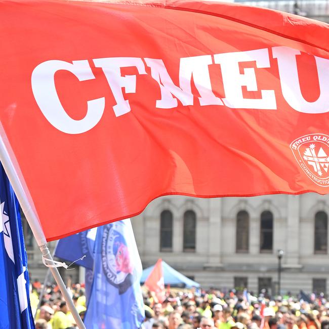 Claims about the CFMEU were aired by Nine News.