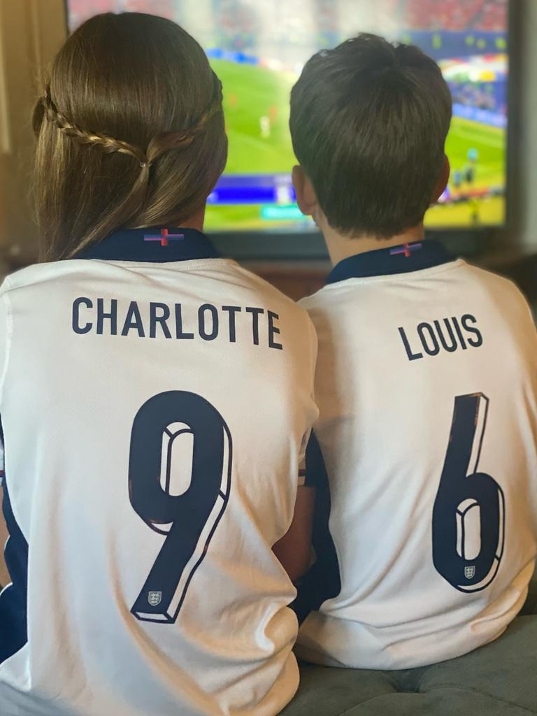 It looks like there‘s less of a battle for the remote when England is playing. Picture: @princeandprincessofwales/Instagram