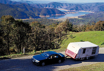 Popular choice ... at any one time there are at least 80,000 caravans on Australian roads.