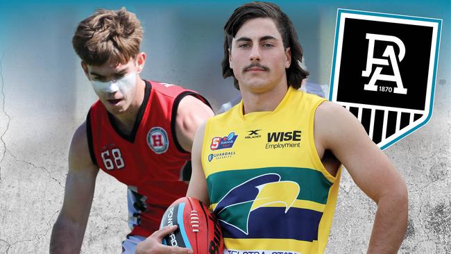 Port Adelaide's draft targets: Taj Schofield and Lachie Jones