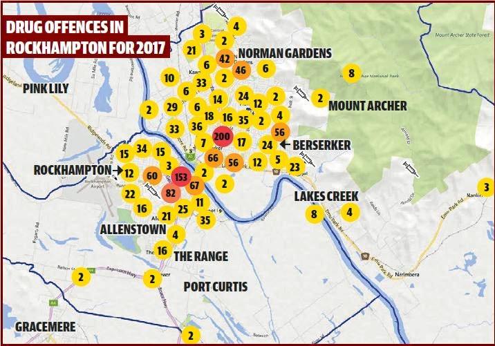 Rocky drug crime map How police are targeting criminals The Courier Mail