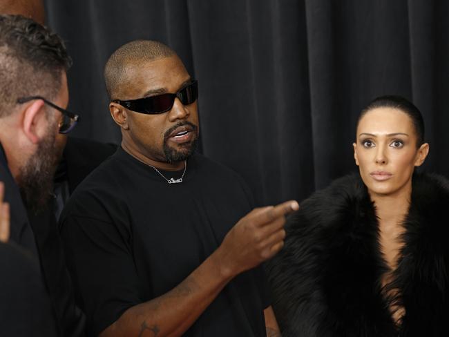 Kanye West and Bianca Censori left the event after the red carpet. Picture: Getty Images