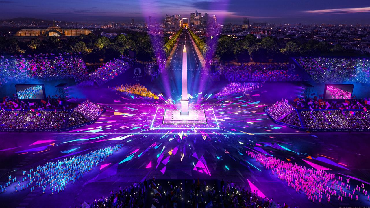 The Place de la Concorde will light up as part of the 2024 Games. Picture: Paris 2024 committee