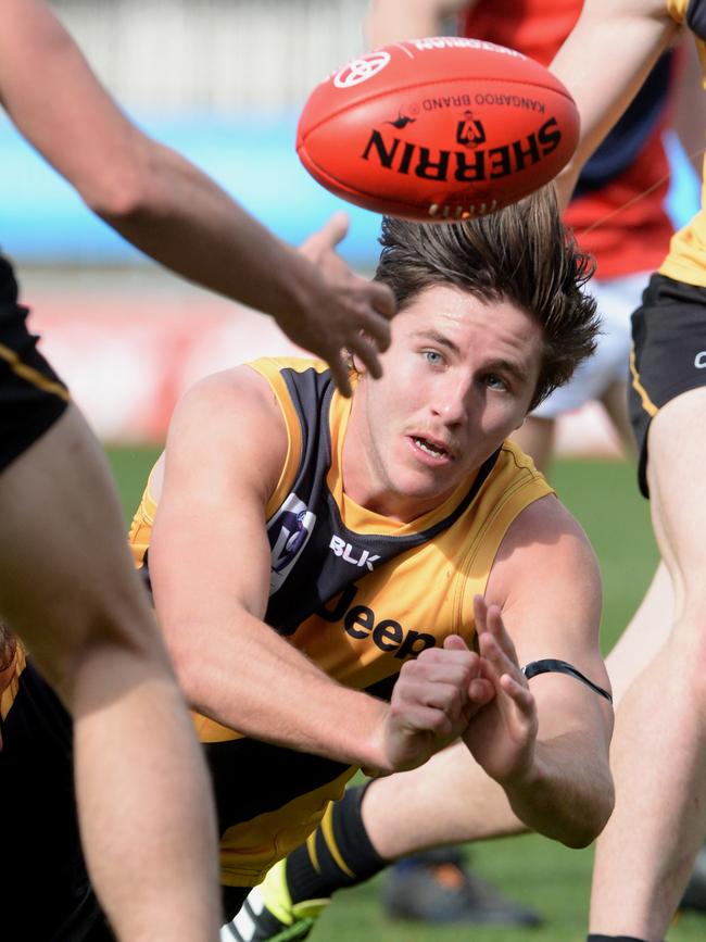 Matt McDonough in action with Richmond’s VFL team. Picture: Kylie Else