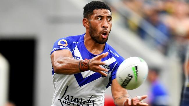 Sione Katoa is one of five Bulldogs players who attended the Royal Hotel.