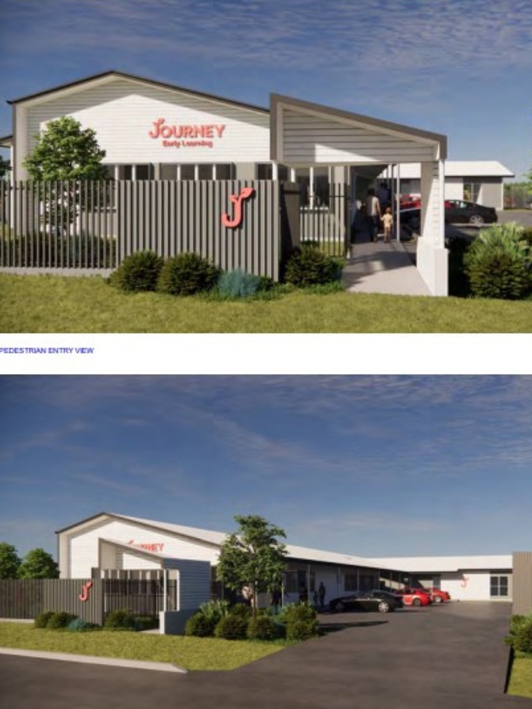 Design plans submitted to the council for a childcare centre at 106-108 Eaglemount Rd, Beaconsfield.