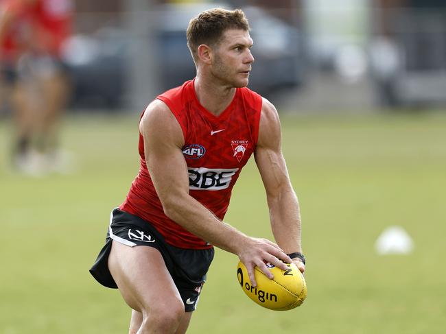 Adams is closing in on a Sydney debut following a knee injury in pre-season. Picture: Phil Hillyard