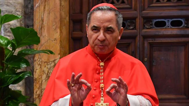 Cardinal Giovanni Angelo Becciu is at the centre of a controversial $363 million property deal. Picture: Andreas Solaro/AFP