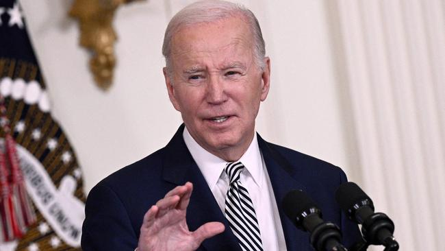 The NRL hopes US President Joe Biden will be available to attend the NRL’s historic double header in Las Vegas next March. Picture: AFP