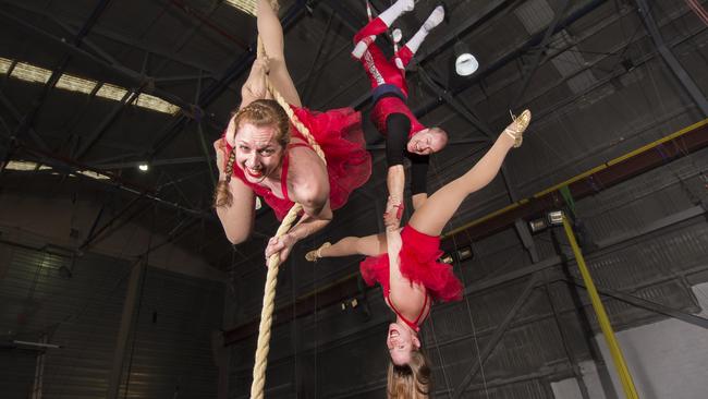 The Fly Factory circus school operates out of a factory space near Blackburn Station.