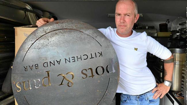 Matt Whittaker was owner of Pots and pans restaurant in Peregian Springs before their dreams were shattered. Picture: John McCutcheon