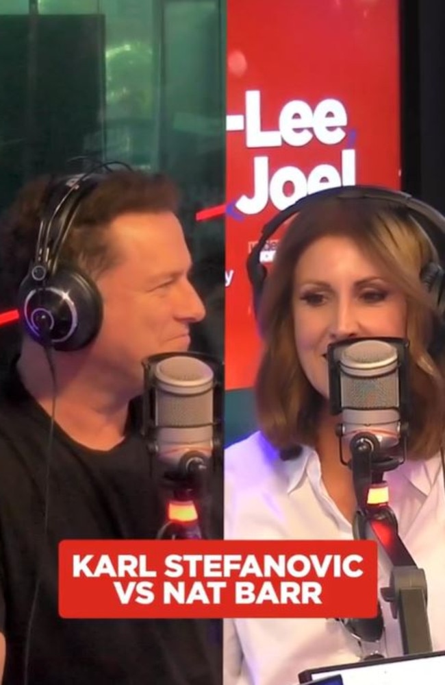 Karl Stefanovic and Natalie Barr faced-off on Nova in May.