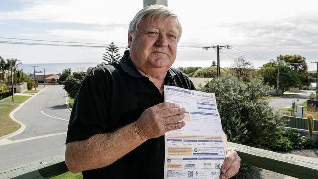 Leo Macpanas is among the Onkaparinga Council residents worried water prices will skyrocket if the council sells its water services. Picture: AAP/Morgan Sette