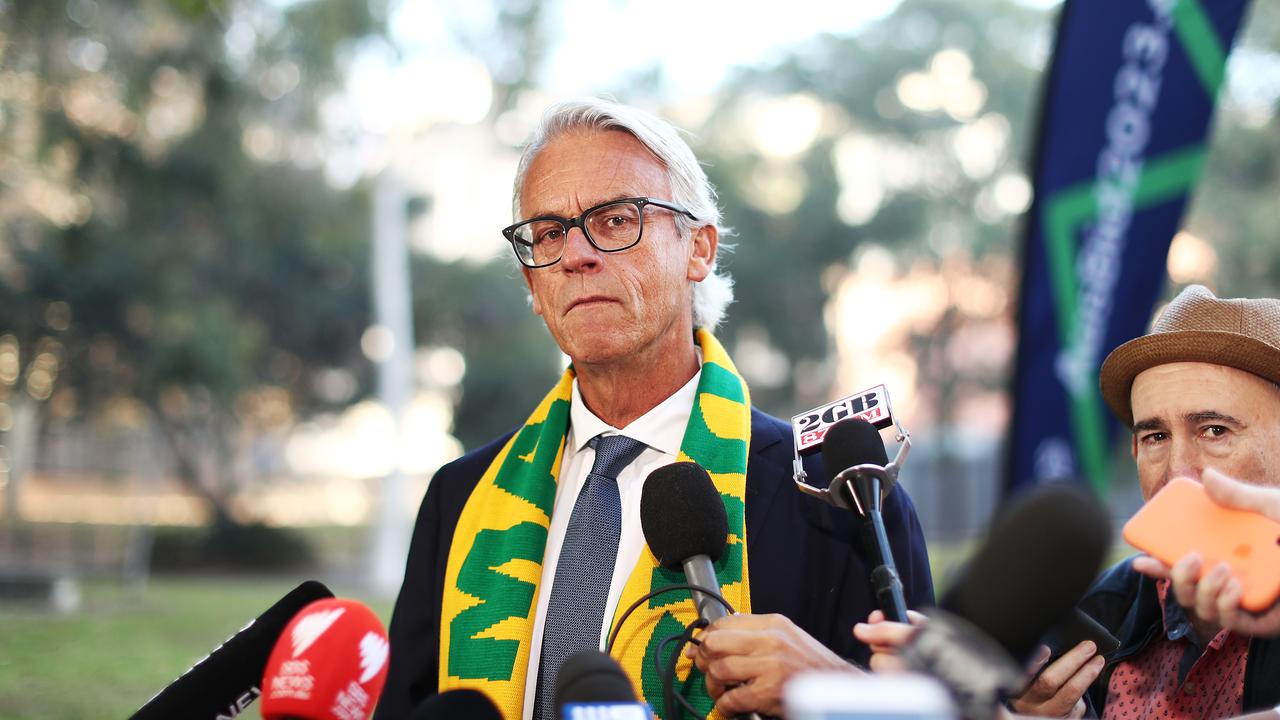 FFA CEO David Gallop has faced intense scrutiny over his role in the sacking of Matildas coach Alen Stajcic. (Photo by Mark Metcalfe/Getty Images)
