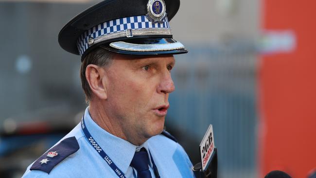 NSW Police Assistant Commissioner Gavin Wood slammed the fights and all involved. Picture: Justin Lloyd.