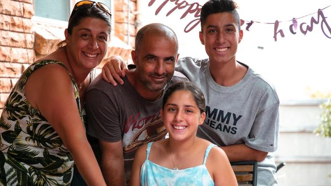 Cathy and Robert Gualtieri, and their children Alex, 16 and Amy, 13, will be forced to isolate this Christmas after coming into contact with a COVID case.