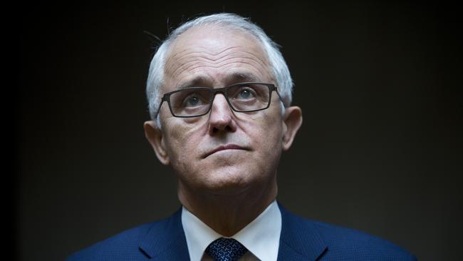 Australian Prime Minister Malcolm Turnbull visits the Hall of Names at the Yad Vashem Holocaust Memorial in Jerusalem. Picture: AP Photo/Oded Balilty