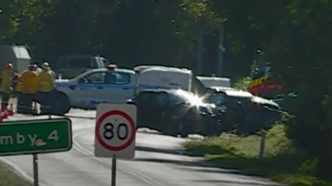 The scene of the crash in 2019. Picture: NBN News.