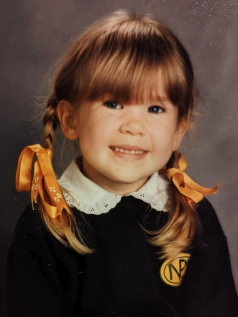 Jessica Stenson (Trengove) in a school photo at Naracoorte North Primary School.