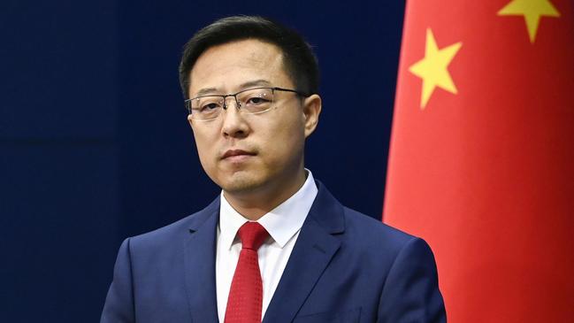 Chinese Foreign Ministry spokesman Zhao Lijian has denied his government’s involvement in the WeChat takeover. Picture: Kyodo News via Getty Images