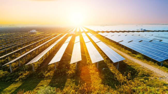 An example of the solar panels to be built on a property near Robertstown.