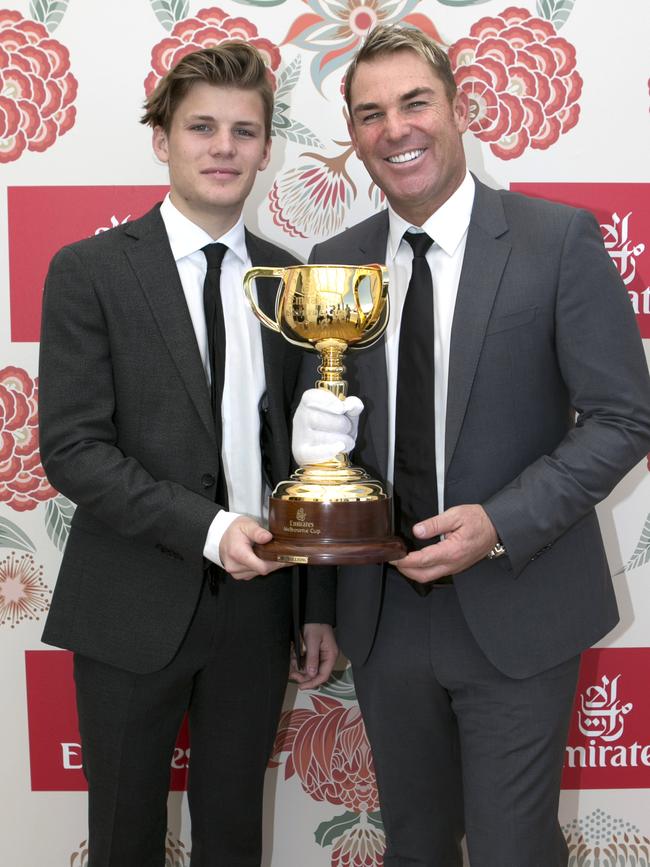 In the Emirates marquee on Derby Day.