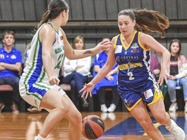 Women's Queensland basketball league, Gladstone Port City versus Gold Coast Rollers. PICTURED: Erin Geer