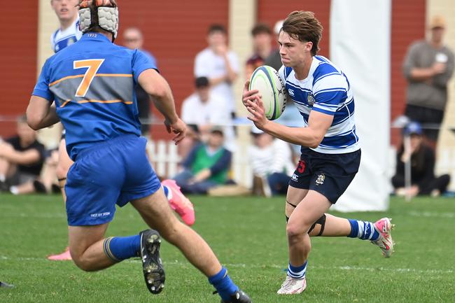 Jacob Johnson. GPS First XV rugby between Churchie and Nudgee College. Saturday July 27, 2024. Picture, John Gass