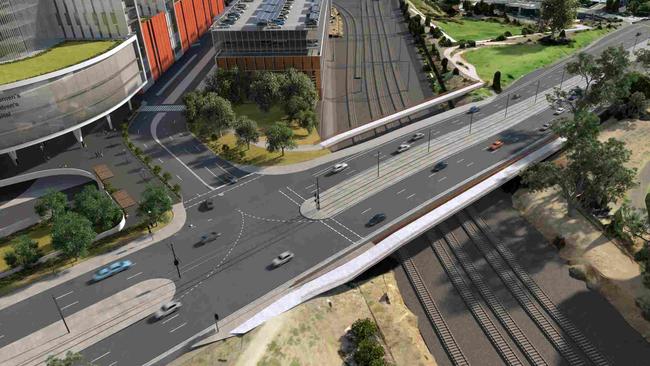 An artist’s impression of the new WCH footbridge.