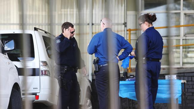 The former Cardiff chicken processing plant which has been cordoned off by police investigating the murder of Ms Easey. Picture: Peter Lorimer.