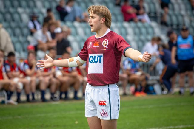 Will Nason is a crafty flyhalf or fullback with good footwork. Picture: QRU Media.