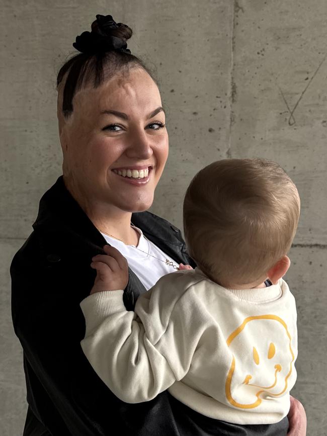 Sophie Delezio says baby Frankie is ‘the sweetest, happiest little soul’.