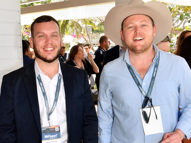 Townsville councillors Brodie Phillips and Brady Ellis. Picture: Evan Morgan