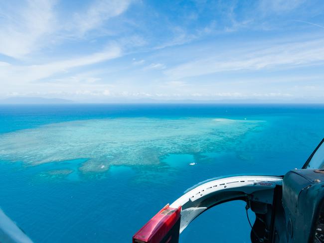 An aerial view of the Great Barrier Reef. Picture: iStock.
