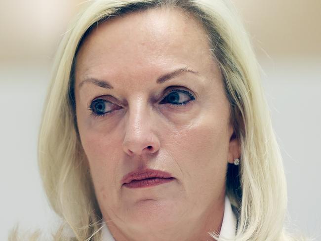 CANBERRA, AUSTRALIA - NewsWire Photos APRIL, 13, 2021: Former CEO of Australia Post Christine Holgate during a Public Hearing at Parliament House in Canberra. Picture: NCA NewsWire/Gary Ramage