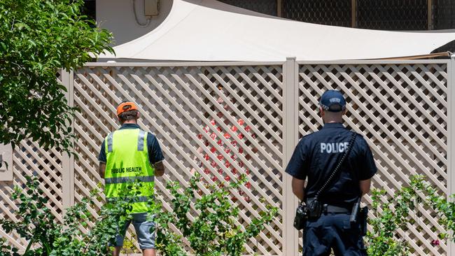 Police have handed out their first $5000 quarantine breach fine. Picture: Che Chorley