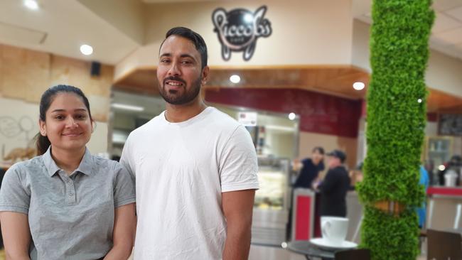 Piccolo's Cafe owners Pearl Randhay and Rupinder Singh.